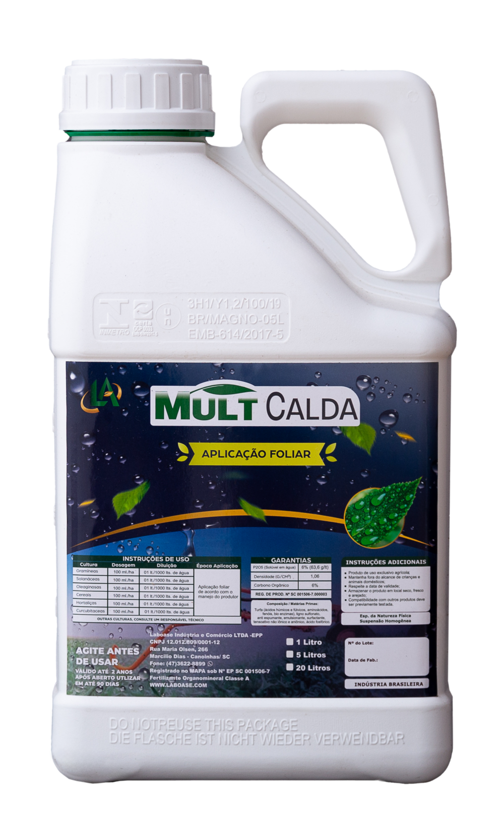Embalagem MULT CALDA